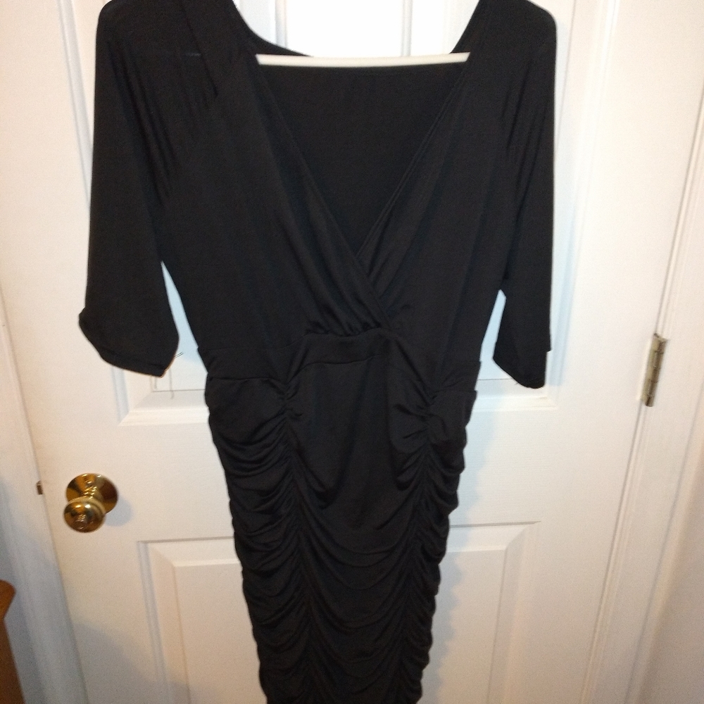 Slinky sexy little black dress
